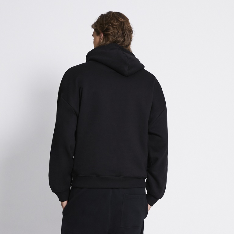 Heavy hoodie "Under" Black